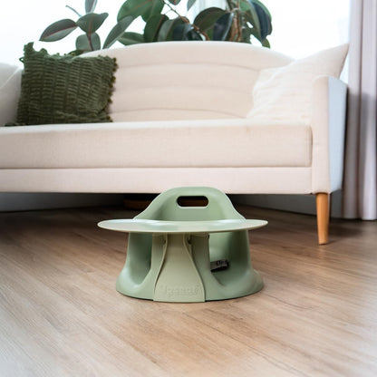 Upseat – The Original Ergonomic Baby Floor & Booster Seat with Tray, Developed with Physical Therapists for Upright Posture & Healthy Hip Development, 4–24 Months, Dishwasher-Safe Extra-Large Tray