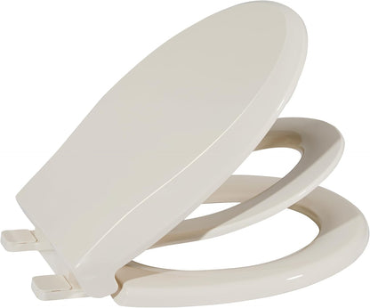 Toilet Seat, Elongated Toilet Seat with Toddler Seat Built in, Potty Training Toilet Seat Elongated Fits Both Adult and Child, with Slow Close and Magnets- Elongated