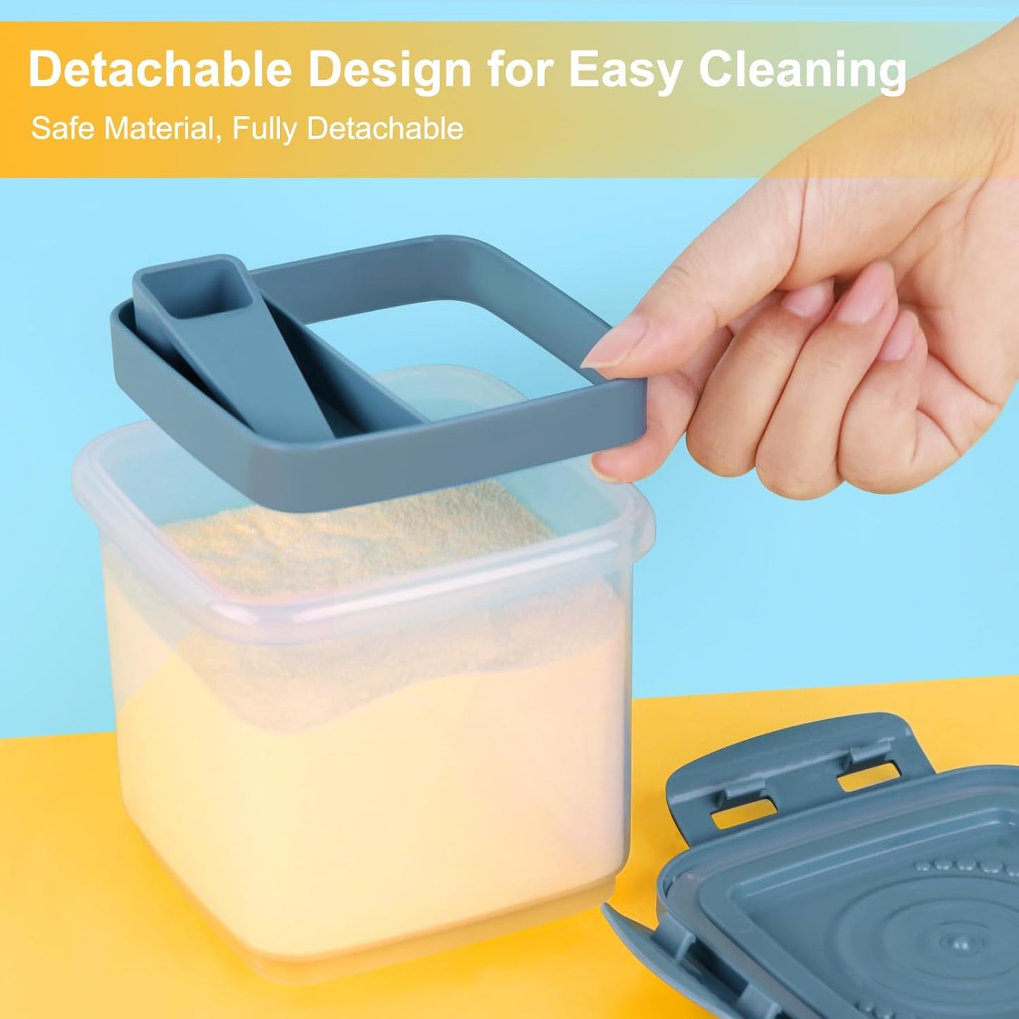 Accmor Formula Dispenser On The Go, Formula Container to Go, Portable Milk Powder Kids Snack Container with Scoop for Infant Toddler Travel Outdoor Picnic
