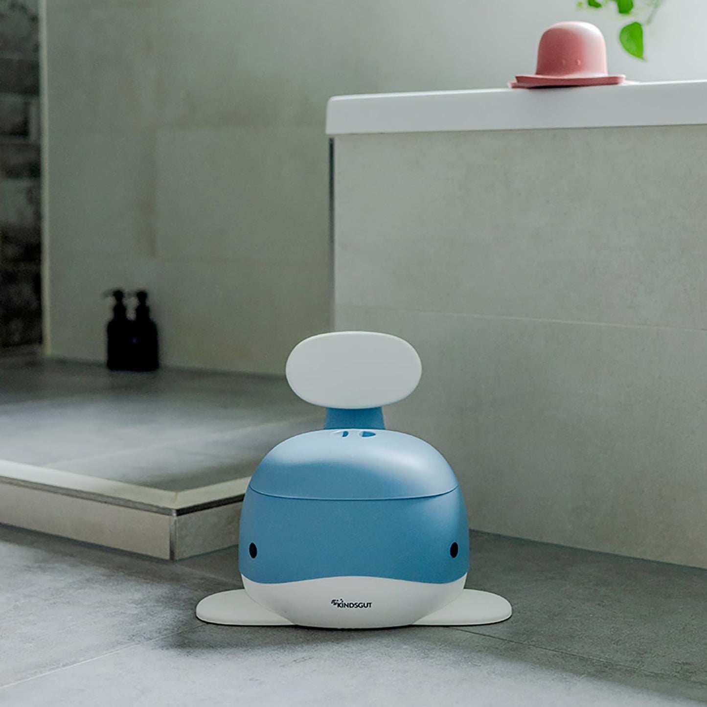 Kindsgut Whale Potty Training Toilet – Ergonomic Toddler Potty for Boys & Girls, Designed in Germany, Non-Slip & Easy Clean, Pigeon Blue