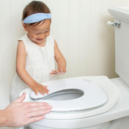 One Proud Toddler Premium Travel Potty Seat – Compact, Non-Slip, Made in USA Seat, No-Pinch Locking Hinges, Easy to Clean, Includes Machine-Washable Carry Bag