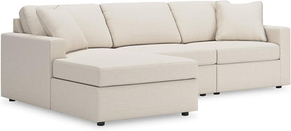 Signature Design by Ashley Modmax Coastal Press-Back Swivel Glider Rocker Recliner with Machine Washable Cover, Hidden Storage Compartments and 2 Bolster Pillows, Beige - Colors A