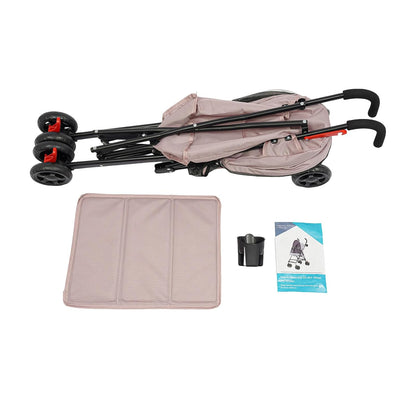 Pet Gear Travel Lite Plus Stroller,Compact Portable Jogger All Terrain Travel Pet Gear, Foldable Lightweight Durable Pet Stroller for Small To Medium Pets Dogs And Cats up to 15 pounds (Gray)