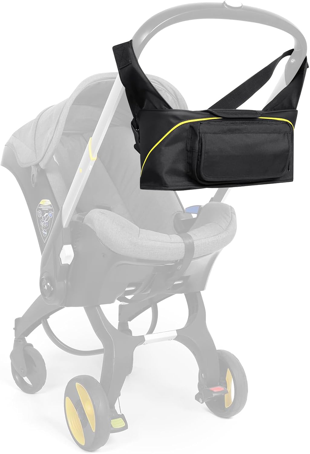 Storage Bag for Doona Infant Car Seat Stroller, Large Capacity Diaper Bag, Wearable Backpack, Stroller Organizer, Easy Access Zipper, Water-Repellent Lightweight Baby Travel Essentials Organizer