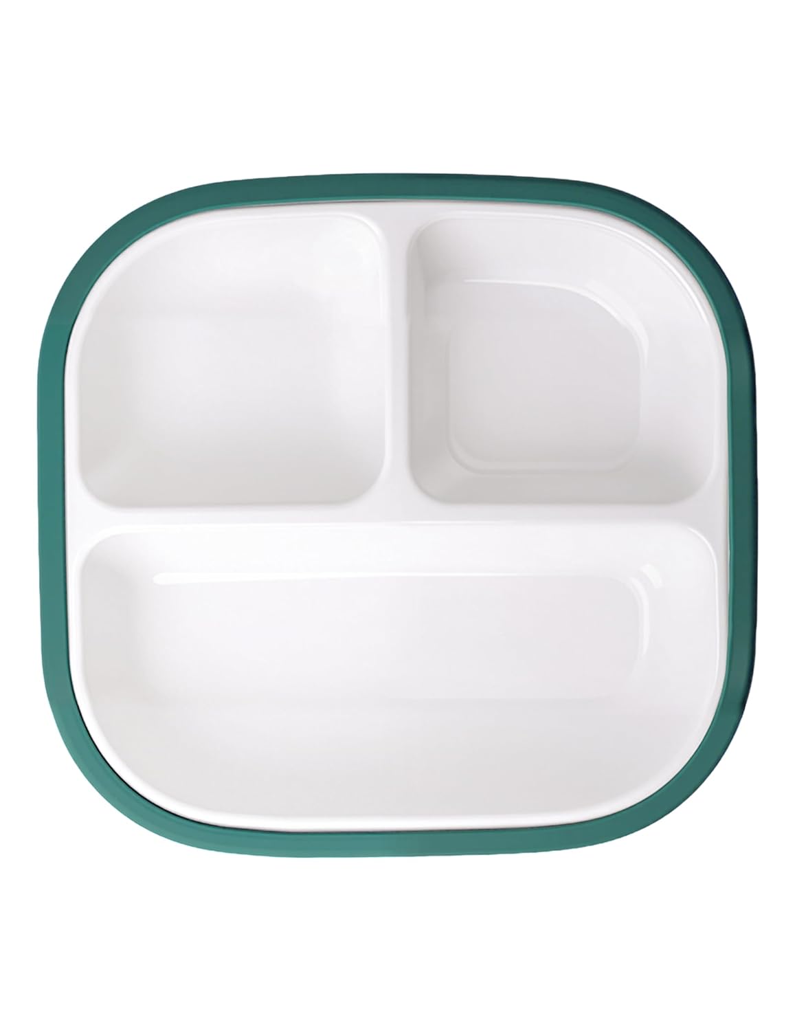 BABELIO Powerful Suction Plates for Baby and Toddler, 100% Food Grand Silicone, Divided, BPA Free, Microwave & Dishwasher Safe, Stay Put, 3 Pack