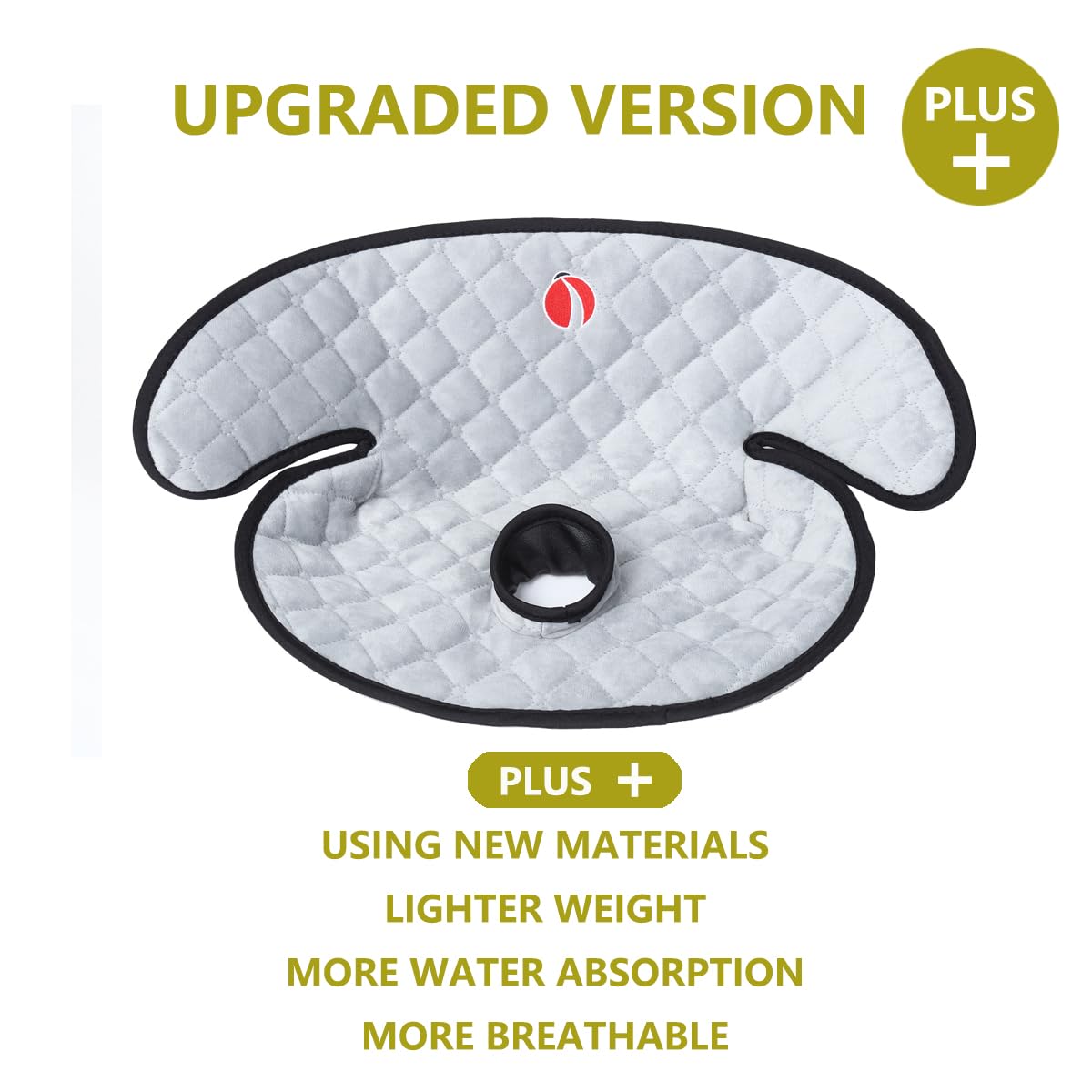 Baby Piddle Pad Car Seat Liner,Potty Training car seat Protector with Waterproof Liner for Child Safety Car Seat Stroller and Dinner Chair,Machine Wash and Dry (Plus-Grey)
