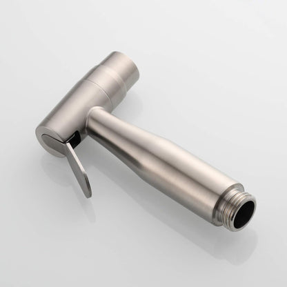 Tecmolog Dual Mode Bidet Sprayer Head Stainless Steel Cloth Diaper Shattaf Hygiene Toilet Replacement, White, WS024AW