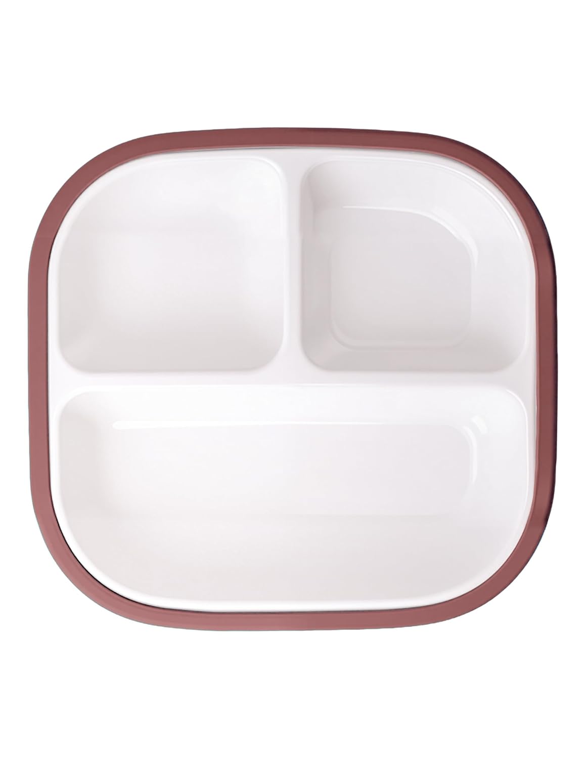 BABELIO Powerful Suction Plates for Baby and Toddler, 100% Food Grand Silicone, Divided, BPA Free, Microwave & Dishwasher Safe, Stay Put, 3 Pack