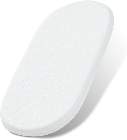 NeoBorn Baby Bassinet Mattress Pad, 30" x 18" Dual Sided Comfort Gel Memory Foam Mattress with Removable Soft Tencel Cover Fit for Halo Bassinest Swivel/Flex/Glide/Premiere/Luxe Series Sleeper