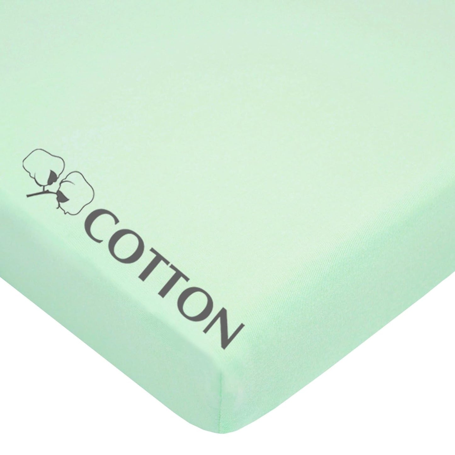 American Baby Company 100% Natural Cotton Fitted Pack and Play Sheet 39" x 27" - Soft & Breathable Pack N Play Sheet for Playpen, Playard & Mini Crib Mattress, Navy Whale, for Boys & Girls