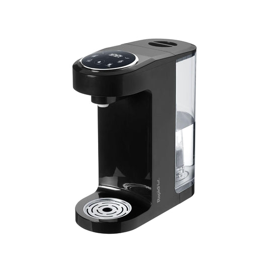 Nuby RapidHot Baby Formula Dispenser Machine - Infant Formula Mixer and Water Warmer with Precise Feed Sizing Memory - Filtered Boiling Water in Seconds - Compatible with RapidCool Bottle - Black