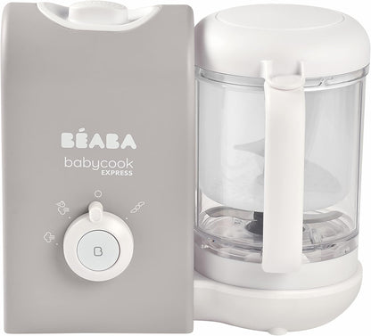 BEABA Babycook Express - the Fastest Babycook, Baby Food Maker, Baby Food Processor, Baby Food Steamer, Large Capacity, Make 34 Servings of Healthy Food for Baby in 15 Mins, Baltic Blue