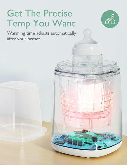 Momcozy 3 Layers Large Bottle Sterilizer and Dryer & Momcozy Bottle Warmer