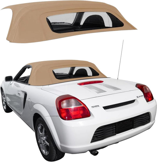 Sierra Auto Tops Convertible Top Replacement for Toyota MR2 Spyder 2000-2007, Stayfast Canvas, Beige