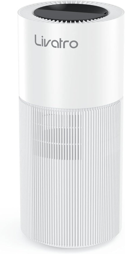 Livatro Stainless Steel Humidifier, 3L Warm Mist Humidifier, Easy Clean with Warm Steam Humidifier, Healthy Air Mist Humidifiers for Bedroom Living Room, with Sleep Mode and Auto-off Setting