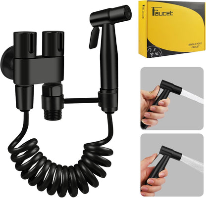 Handheld Toilet Bidet Sprayer for Toilet, Adjustable Water Pressure Control with Complete Bidet Spray Hoses Kit for Feminine Wash, Cloth Diaper Sprayer for Baby Wash