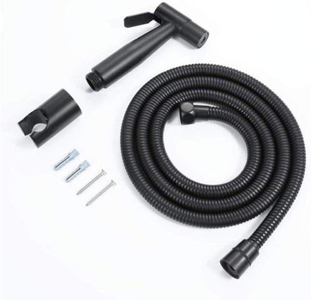 Toilet Handheld Showers Muslim Cloth Diaper Sprayer Compatible with Rear Washing - Women's Wash Faucet Set Black Women's Wash Copper Spray Gun Toilet Flusher Wall Mounted