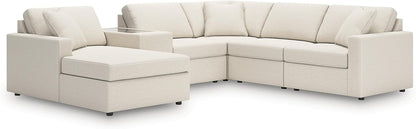 Signature Design by Ashley Modmax Coastal Press-Back Swivel Glider Rocker Recliner with Machine Washable Cover, Hidden Storage Compartments and 2 Bolster Pillows, Beige - Colors A
