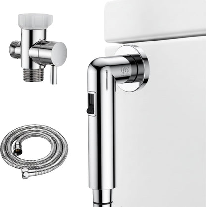 Handheld Bidet Sprayer for Toilet - Bum Gun Bidet Sprayer Kit with Adjustable Pressure, Bathroom Bidet Attachment, Cloth Diaper Sprayer, Feminine Wash, Easy Install, Leak-Free