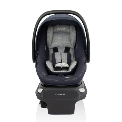 Evenflo Revolve180 LiteMax NXT Rotating Rear-Facing Lightweight Preemie and Infant Car Seat 3-30lbs. with SensorySoothe. Easy Install with Base (Agate Purple)