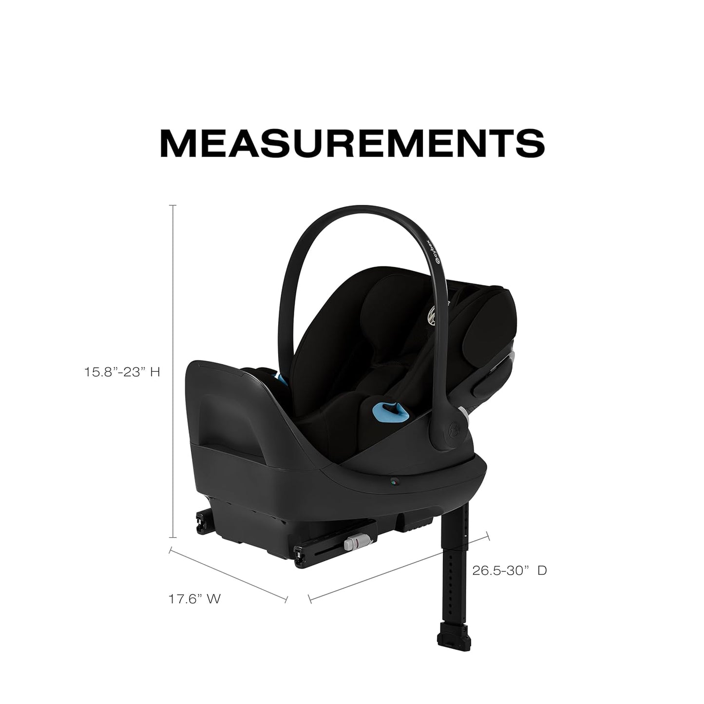 CYBEX Cloud G Pro Comfort Extend Infant Car Seat - Ocean Blue