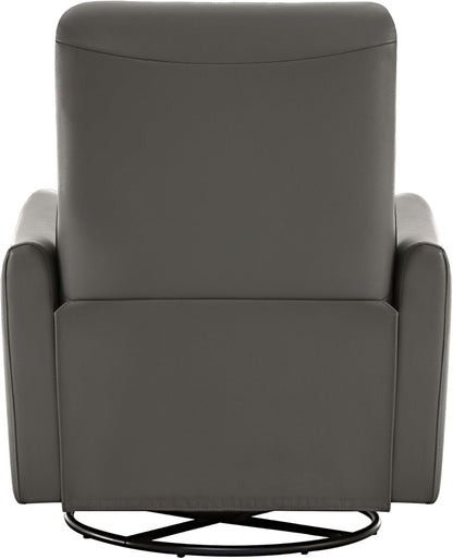 CHITA Power Recliner Chair Swivel Glider, FSC Certified Upholstered Living Room Nursery Reclining Sofa Chair with Lumbar Support, Linen