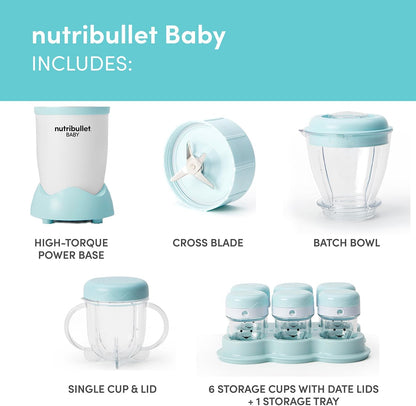 NutriBullet Baby Food Blender with date markers