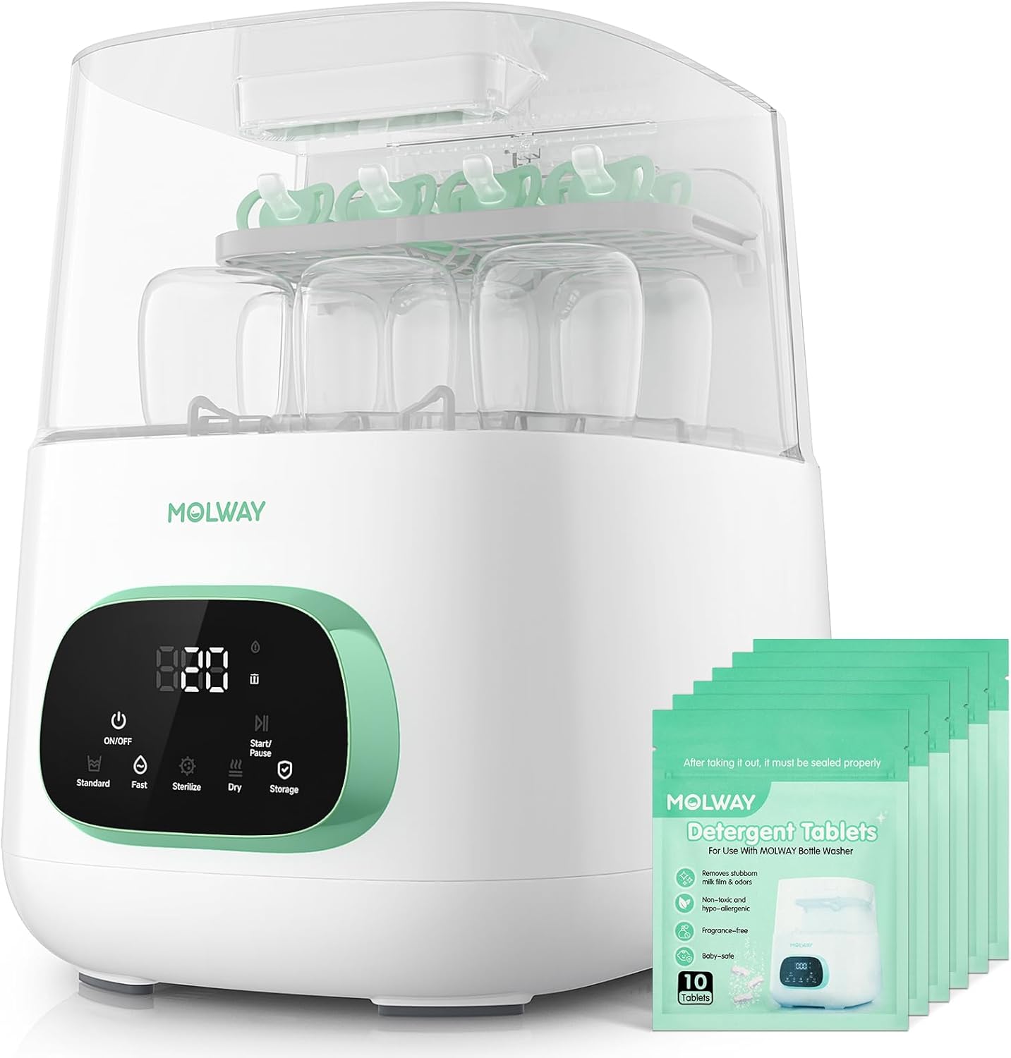 Bottle Washer Pro, All-in-One Baby Bottle Washer and Sterilizer & Dryer, Cleaning Machine for Bottles, Pump Parts & Baby Essentials, Effortless Care, Replaces Hand Washing