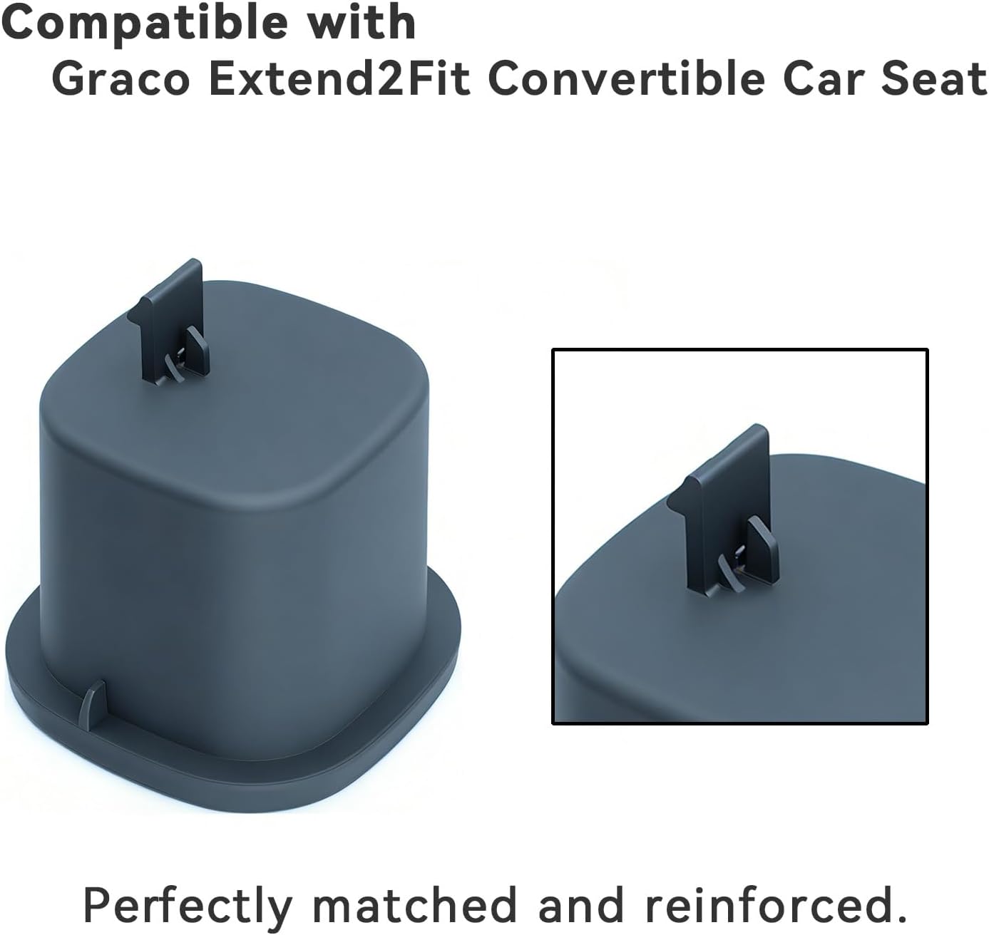 Replacement Cup Holder for Graco Extend2Fit 2-in-1 Car Seat – Dishwasher Safe Single Cup Holder, Car Seat Replacement Parts for Graco (Fits Left or Right Side)