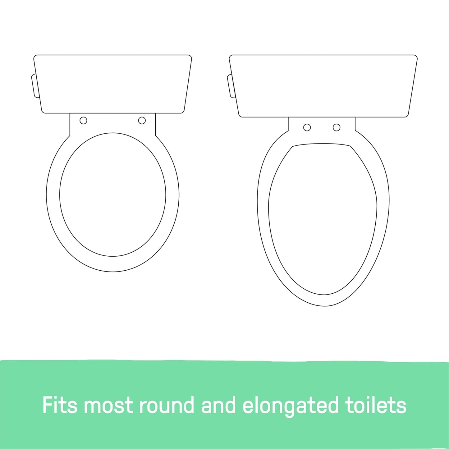 Ingenuity Ready Set Go Potty Training Toilet, Removable Bowl, Non-Skid Bottom, Wide Stable Base, Age 18 Months & Up, White & Grey