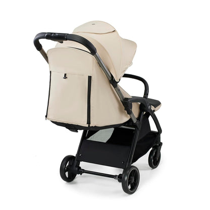 Kinderkraft APINO Lightweight Auto Folding Stroller, Compact Travel Baby Stroller for Newborn to Toddler, Reclining Seat, 5-Point Harness, Black