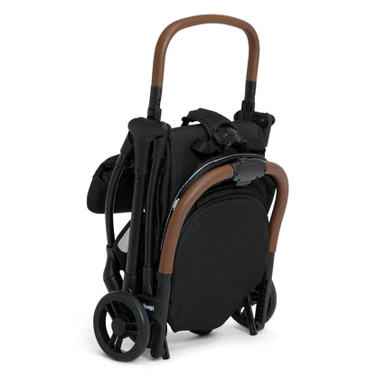 Jeep Altitude Compact Travel Stroller by Delta Children Greenguard Gold, Easy One Hand Fold, Lightweight, Extendable Canopy with Peek-a-Boo Window, Reclining Seat, 4 Wheel Suspension, Olive Green