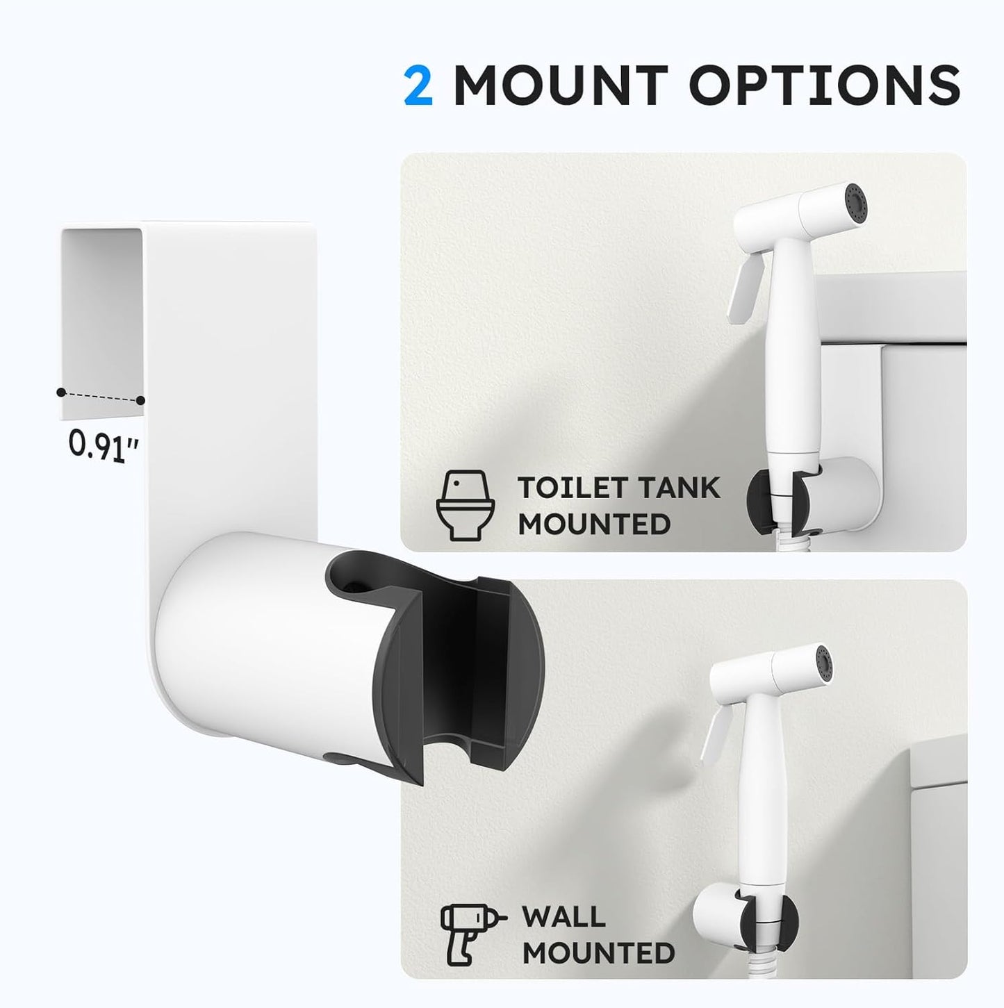 Arofa Handheld Bidet Sprayer for Toilet - 2 Pack Bidets Faucet for Existing Toilets Cloth Diaper Jet Sprayer, Stainless Steel Muslim Shower with Bidet Hose for Feminine Wash