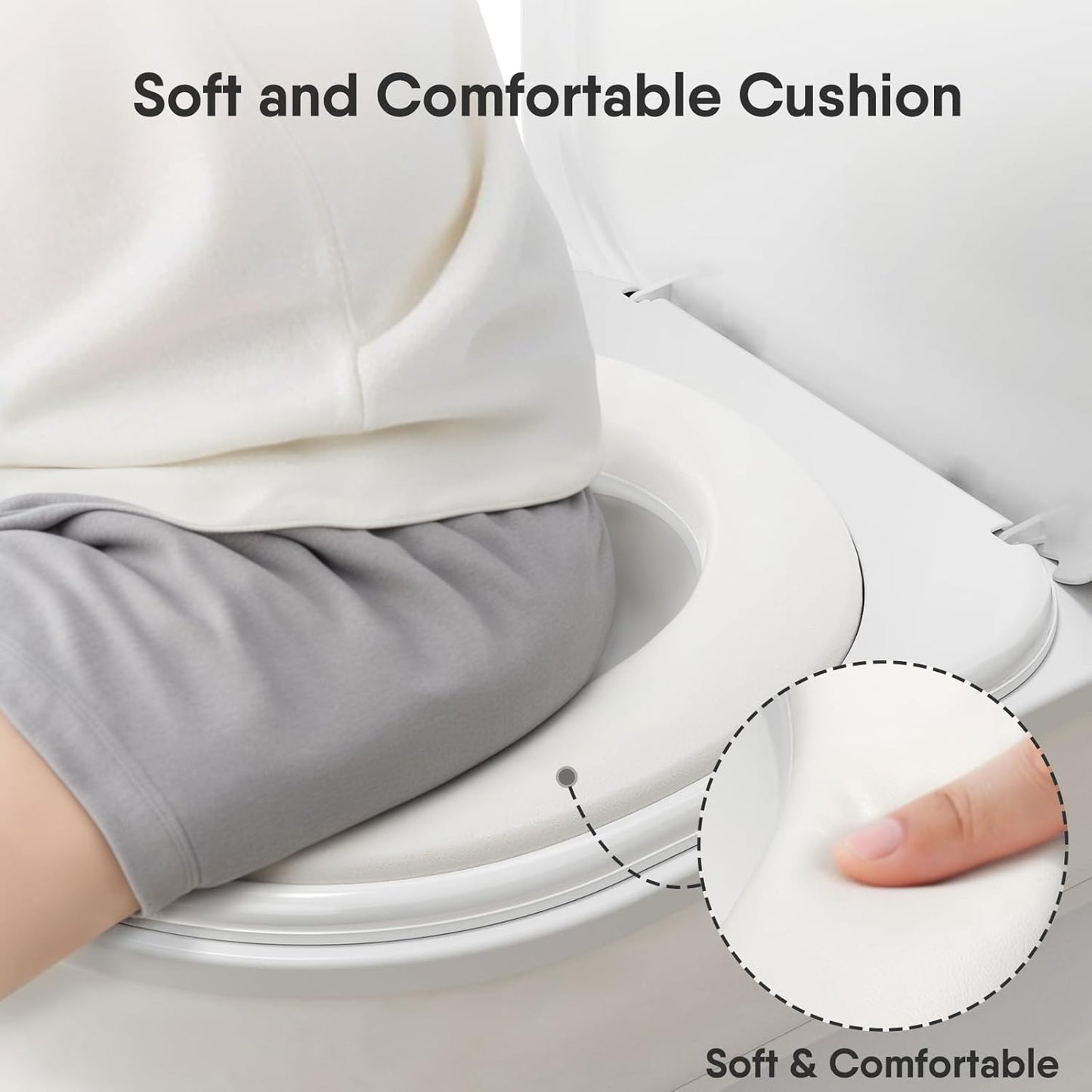 CheerTry 2-in-1 Toddler Potty Training Toilet - Larger Potty Chair & Detachable Training Seat for Boys & Girls Ages 1-3 with Flushing Sound, Wipes Storage, Toilet Paper Holder