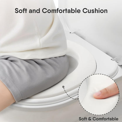 CheerTry 2-in-1 Toddler Potty Training Toilet - Larger Potty Chair & Detachable Training Seat for Boys & Girls Ages 1-3 with Flushing Sound, Wipes Storage, Toilet Paper Holder