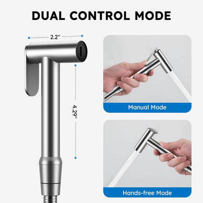 Arofa Handheld Bidet Sprayer for Toilet - 2 Pack Bidets Faucet for Existing Toilets Cloth Diaper Jet Sprayer, Stainless Steel Muslim Shower with Bidet Hose for Feminine Wash