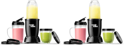 Magic Bullet Blender, Small, Silver, 11 Piece Set