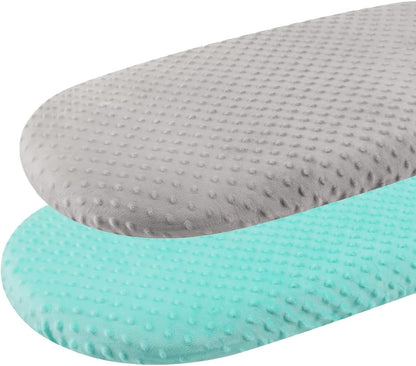 Dot Bassinet Sheet Set 2 Pack Stretch Fitted Bedside Sleeper Bassinet Sheets Sheets,Ultra Soft, for Baby Girls and Boys Light Green Dinosaur