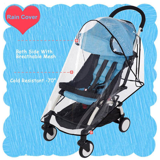 Stroller Rain Cover Weather Shield Compatible with YOYO 6+ YOYO2 YOYO3 Stroller