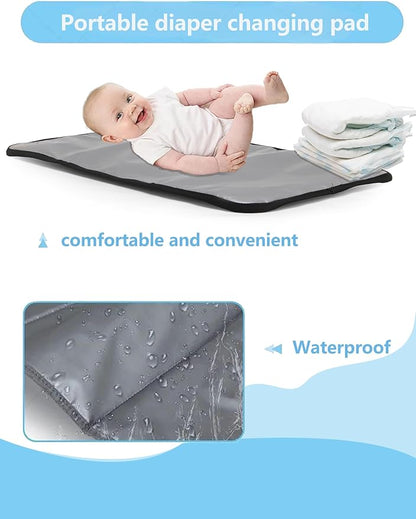Awanhe Diaper Bag Backpack, Baby Bag with Changing Pad, Travel Waterproof Diaper Bag Tote, Newborn Essentials Must Haves, Luxury baby shower gifts for boys & Girls, Black