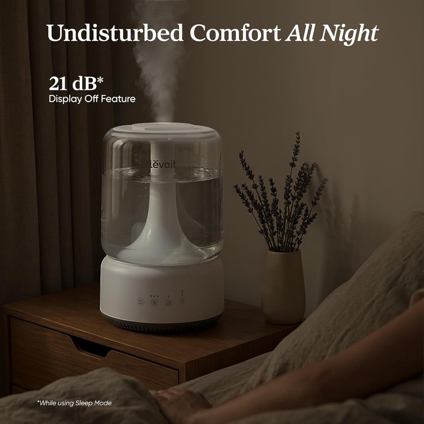 LEVOIT Dual 200S Smart Humidifiers for Bedroom, Top Fill, Customize Humidity for Home, Baby Nursery & Plants with Humidistat, Essential Oil Diffuser, Schedule, Timer, APP & Voice Control, 3L, Blue