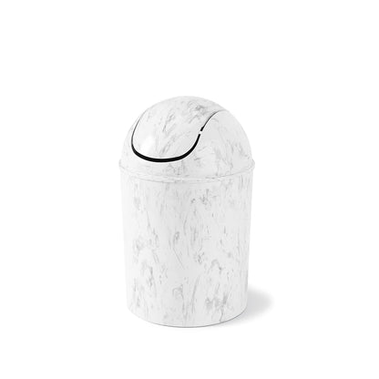 Umbra 1.25 Gallon Mini Waste Can with Removable Swing-Top Lid - Small Garbage Bin for Kitchen, Bathroom, Bedroom, Office - Compact Trash Can Fit Under Tables & Counters - Yellow