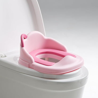 KÜB 3-in-1 Potty Training Toilet (Chair, Seat, Step Stool) - 9 CM Splash Guard, One-Click Assembly, Easy to Clean - Versatile Toddler Potty Trainer for Boy Girl - Grey