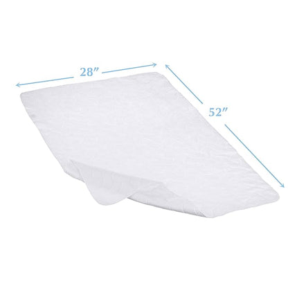 American Baby Company Waterproof Flat Crib Mattress Pad Cover 52" x 28" - Quilted, Noiseless, Soft & Breathable Crib and Toddler Mattress Protector for Babies, Adults and Pets