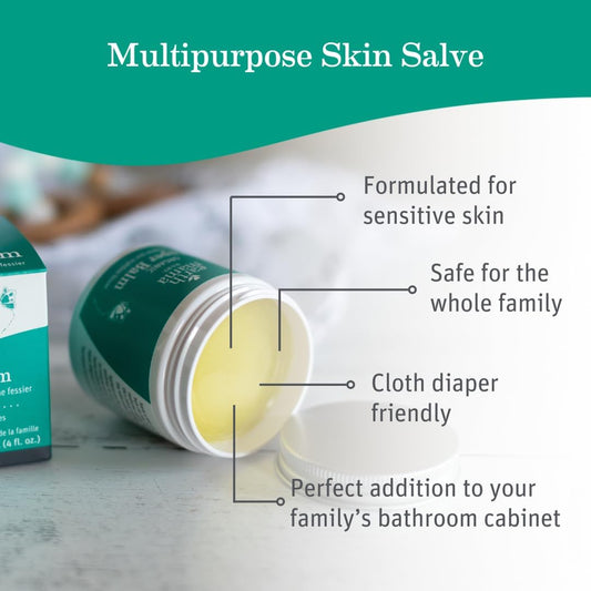 Earth Mama Organic Diaper Balm - 4 fl oz - Diaper Cream for Baby - Safe for Sensitive Skin - Baby Essentials