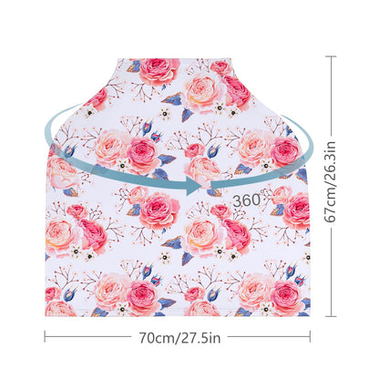 Yoofoss Nursing Cover Breastfeeding Scarf - Baby Car Seat Covers, Infant Stroller Cover, Carseat Canopy for Girls and Boys