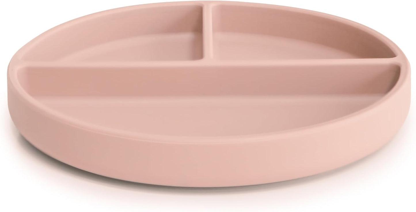 mushie Silicone Suction Plate | BPA-Free Non-Slip Design (Soft Lilac)