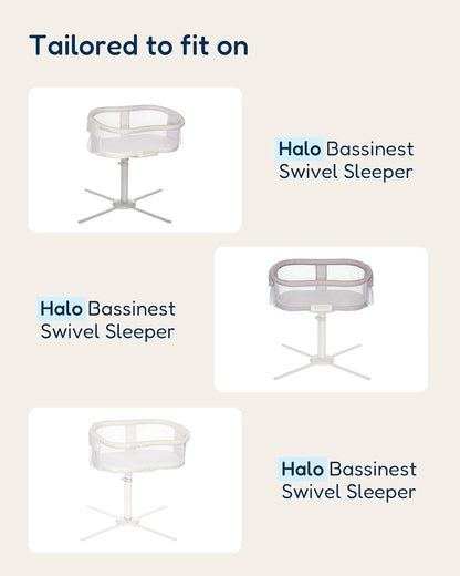 Bassinet Sheets Compatible with Baby Delight Beside Me Dreamer Bassinet, 33x20 for Baby Bedside Sleeper - Buttery Soft, Premium Stretchy Jersey Knit Sheets, 2 Pack
