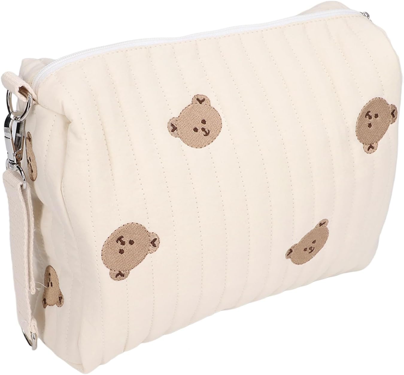 Diaper Bag, Bag Quilted Cotton Cute Pattern Nappy Diaper Storage Bag with Stroller Hooks Portable Stroller Baby Diaper Bag Diaper Bag Organizer Pouches for Baby Bottles