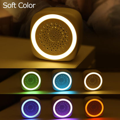 Q9 White Noise Machine, Portable Sleep Sound Machine with 7 Color Night Light, 15/30/60 Min Timer, Soothing Relaxing Sounds for Baby Nursery, Bedroom, Office and Travel Use